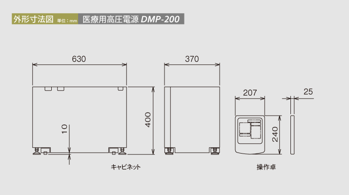 DMP-200 外観図 （共通）